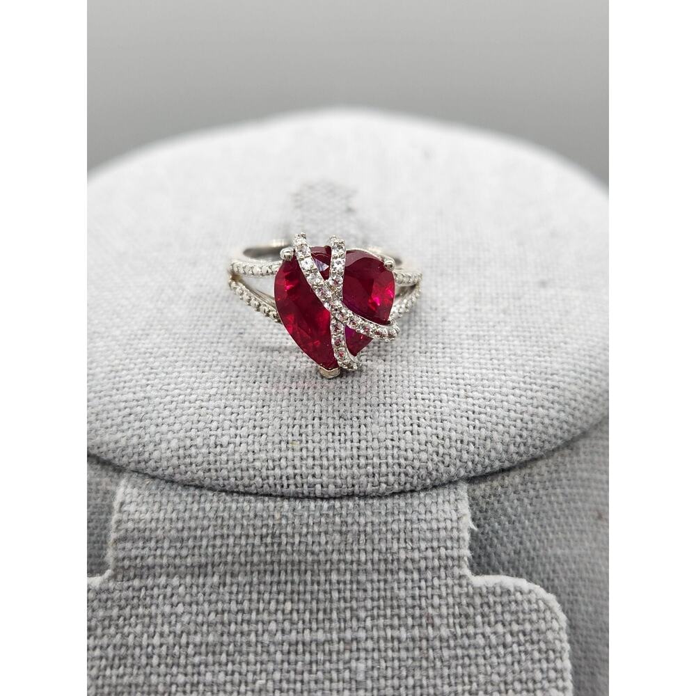 Gemstone Classics Ruby Heart Pendant 30" Necklace… - image 6